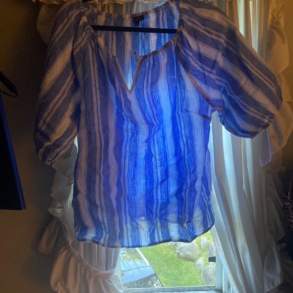 Size large Talbots linen summer top